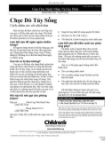 Chọc Dò Tủy Sống