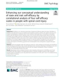 Enhancing our conceptual understanding of state and trait self-efficacy by correlational analysis of four self-efficacy scales in people with spinal cord injury