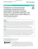 Contribution of community-based sociotherapy interventions for the psychological well-being of Rwandan youths born to genocide perpetrators and survivors: Analysis of the stories telling of a sociotherapy approach