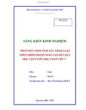 Sáng kiến kinh nghiệm THCS: Phát huy tính tích cực thảo luận theo nhóm nhằm nâng cao kết quả học tập ở tiết học Toán lớp 7