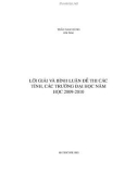 Lời Giải Và Bình Luận Đề Thi Các Tỉnh, Các Trường Đại Học Năm Học 2009 - 2010