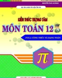 Kiến thức trọng tâm môn Toán 12 - Th.S Phạm Hoàng Điệp