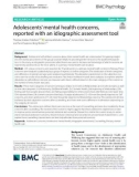 Adolescents' mental health concerns, reported with an idiographic assessment tool