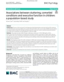 Associations between stuttering, comorbid conditions and executive function in children: A population-based study