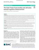 The Dark Triad of personality and attitudes toward cognitive enhancement