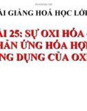 Bài giảng Sự oxi hóa, Phản ứng hóa hợp, Ứng dụng của oxi - Hóa 8 - GV.N Nam