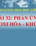 Bài giảng Phản ứng oxi hóa - khử - Hóa 8 - GV.N Nam