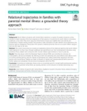 Relational trajectories in families with parental mental illness: A grounded theory approach