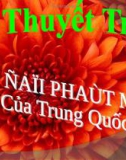 BÀI THUYẾT TRÌNH TỨ ĐẠI PHÁT MINH CỦA TRUNG QUỐC