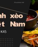 Bài thuyết trình Bánh xèo Việt Nam