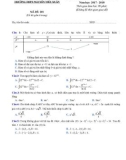Đề thi KSCL môn Toán lớp 12 năm 2017-2018 lần 5 - THPT Nguyễn Viết Xuân - Mã đề 201