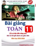 Ôn tập kiến thức Toán học 11 từ cơ bản đến nâng cao: Phần 1 - Trần Đình Cư