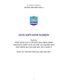 Sáng kiến kinh nghiệm THPT: Thiết kế bài tập và tổ chức hoạt động nhóm nhằm phát triển năng lực hợp tác cho học sinh THPT thông qua dạy học hóa học hữu cơ lớp 11