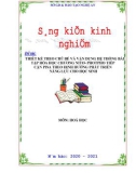 Sáng kiến kinh nghiệm THPT: Thiết kế theo chủ đề và vận dụng hệ thống bài tập hóa học chương nitơ - photpho tiếp cận PISA theo định hướng phát triển năng lực cho học sinh