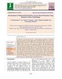 Development of mathematical model for cassava starch properties using response surface methodology