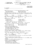Đề thi thử Đại học lần 1 môn Hóa năm 2009-2010 (Mã đề 134) - THPT Lý Nhân Tông
