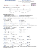 Đề thi HK 2 môn Toán lớp 12 năm 2017-2018 - THPT Yên Lạc 2 - Mã đề 006