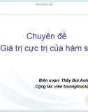 Chuyên đề Giá trị cực trị của hàm số