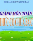 Bài giảng Toán 4 chương 2 bài 1: Biểu thức có chứa ba chữ