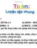 Giáo án điện tử môn Toán lớp 3 - Bài: Luyện tập chung (Trang 169)