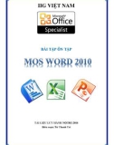 Bài tập ôn tập: Mos Word 2010