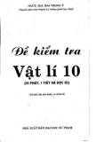 Đề kiểm tra vật lý 10