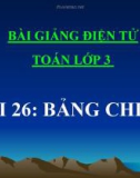 Bài giảng Bảng chia 9 - Toán 3 - GV.Ng.P.Hùng