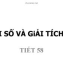 ĐẠI SỐ VÀ GiẢI TÍCH 11 - TIẾT 58 : HÀM SỐ LIÊN TỤC