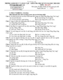 Đề thi học kì 2 môn Địa lí lớp 9 năm 2020-2021 có đáp án - Phòng GD&ĐT Thành phố Hội An