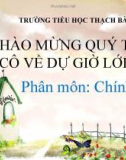 Bài giảng môn Tiếng Việt lớp 4 năm học 2020-2021 - Tuần 5: Chính tả Truyện cổ nước mình (Trường Tiểu học Thạch Bàn B)