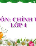 Bài giảng môn Tiếng Việt lớp 4 năm học 2020-2021 - Tuần 23: Chính tả Chợ tết (Trường Tiểu học Thạch Bàn B)