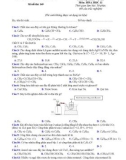 Đề thi học kì 2 môn Hóa học lớp 11 năm 2020-2021 có đáp án - Trường THPT Nguyễn Khuyến