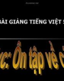 Bài giảng Luyện từ và câu: Ôn tập về câu - Tiếng việt 5 - GV.N.T.Hồng