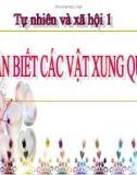 Bài giảng TNXH 1 bài 3: Nhận biết các vật xung quanh