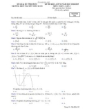 Đề thi KSCL môn Toán lớp 12 năm 2018-2019 lần 3 - THPT Nguyễn Viết Xuân - Mã đề 102