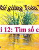 Bài giảng Tìm số chia - Toán 3 - GV.Ng.P.Hùng