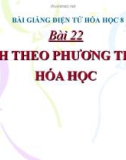 Slide bài Tính theo phương trình hóa học - Hóa 8 - GV.Phan V.An