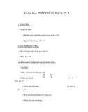 Giáo án Toán lớp 1 - Phép trừ dạng 17 - 3