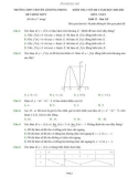 Đề kiểm tra cuối học kì 1 môn Toán lớp 12 năm 2020-2021 có đáp án - Trường THPT chuyên Lê Hồng Phong