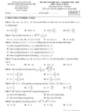 Đề thi cuối học kì 2 môn Toán lớp 10 năm 2021-2022 có đáp án - Trường THPT thị xã Quảng Trị (Mã đề 101)