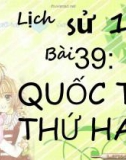 Bài giảng Lịch sử 10 bài 39: Quốc tế thứ hai