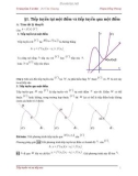 Ôn thi Đại học - Chuyên đề Tiếp tuyến của đồ thị hàm số