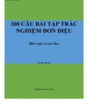 300 Câu bài tập trắc nghiệm đơn điệu