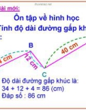 Giáo án điện tử môn Toán lớp 3 - Bài: Ôn tập về hình học