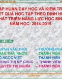 Bài giảng Kiểm tra đánh giá môn âm nhạc THCS theo định hướng phát triển năng lực học sinh