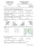 Đề thi học kì 1 môn Toán lớp 10 năm 2022-2023 - Trường THPT chuyên Nguyễn Tất Thành, Yên Bái