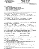 Đề kiểm tra tập trung lần 1 môn Vật lí lớp 12 năm 2017-2018 - THPT Gia Nghĩa - Mã đề 489