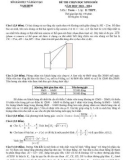 Đề thi học sinh giỏi môn Toán lớp 11 năm 2023-2024 có đáp án - Sở GD&ĐT Nam Định