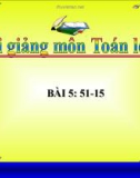 Bài giảng 51-15 - Toán 2 - GV.Lê Văn Hải