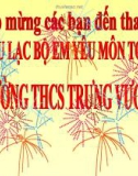 Bài giảng Hoạt động ngoại khóa: Tìm hiểu kiến thức toán lớp 6 và 7